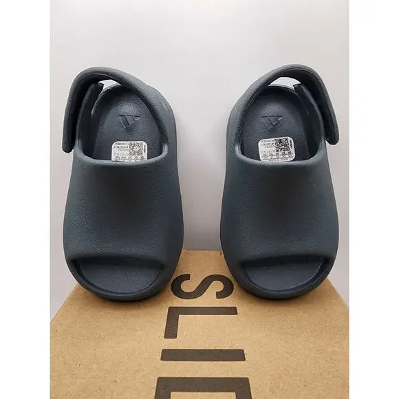 adidas Yeezy Slide InfantSlateMarine ID2354 Toddler Size 6K Used Great Condition - Picture 2 of 7